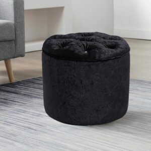 Rheinland Black Footstool